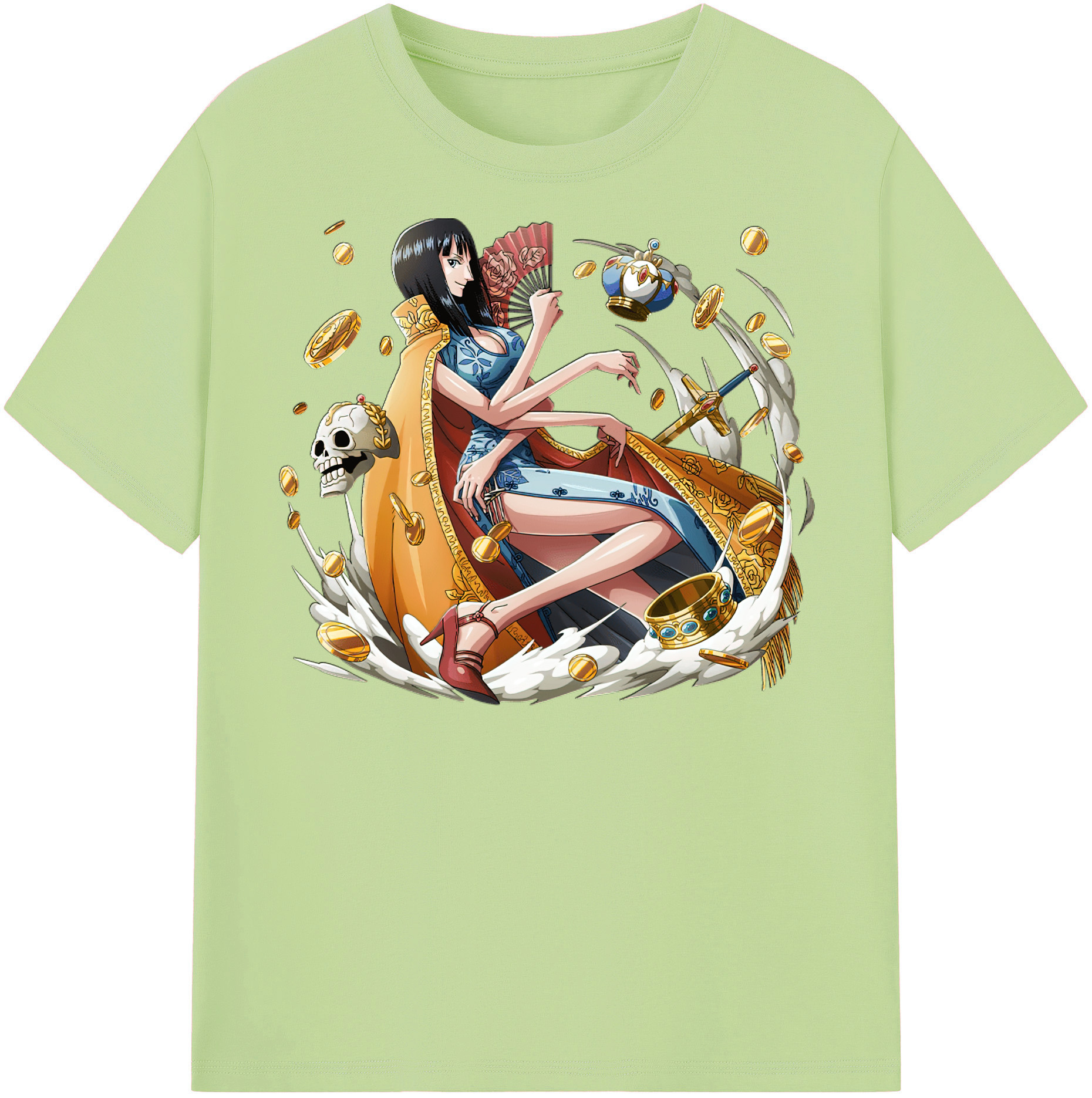 ワンピース ニコ・ロビン ONE PIECE Nico Robin 綿100％半袖Tシャツ（フロントプリント）